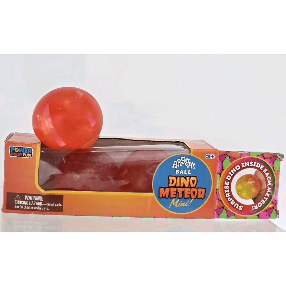 Arggh Balls Mini Dino Meteors 3‎ Pack Squishy Stress Balls New